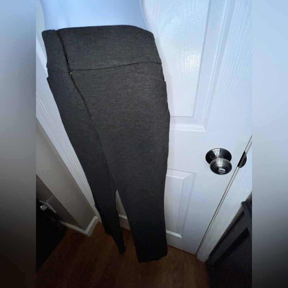 Loft Women’s 8 Charcoal Gray Original Flare Leg Ponte Trouser Dress Pants M - Picture 5 of 16